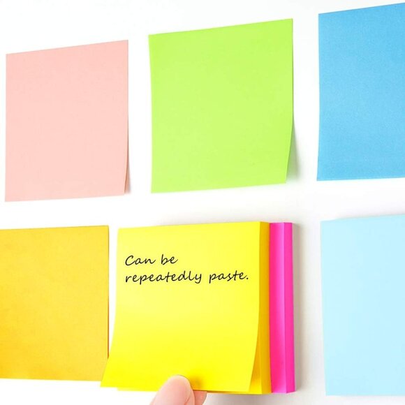 8 Pads Pop Up Sticky Notes 3x3 Refills Bright Colors Self-Stick Notes Pads Super - Picture 5 of 8